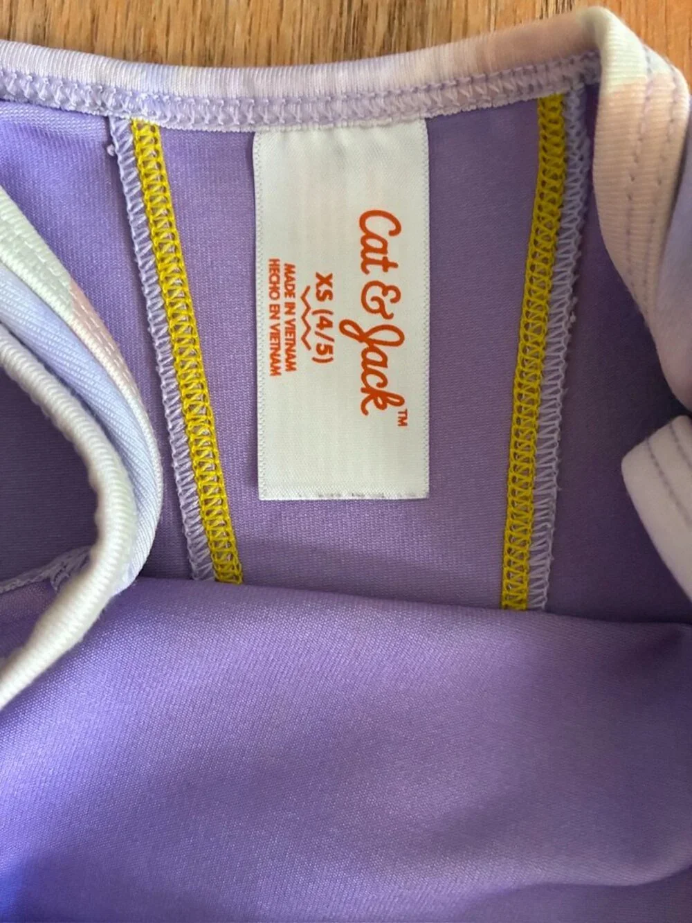 Cat & Jack Girls Pastel Gymnastics Biketard Unitard XS 4/5